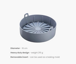 Silicone Air Fryer Pot Basket, Round 16cm